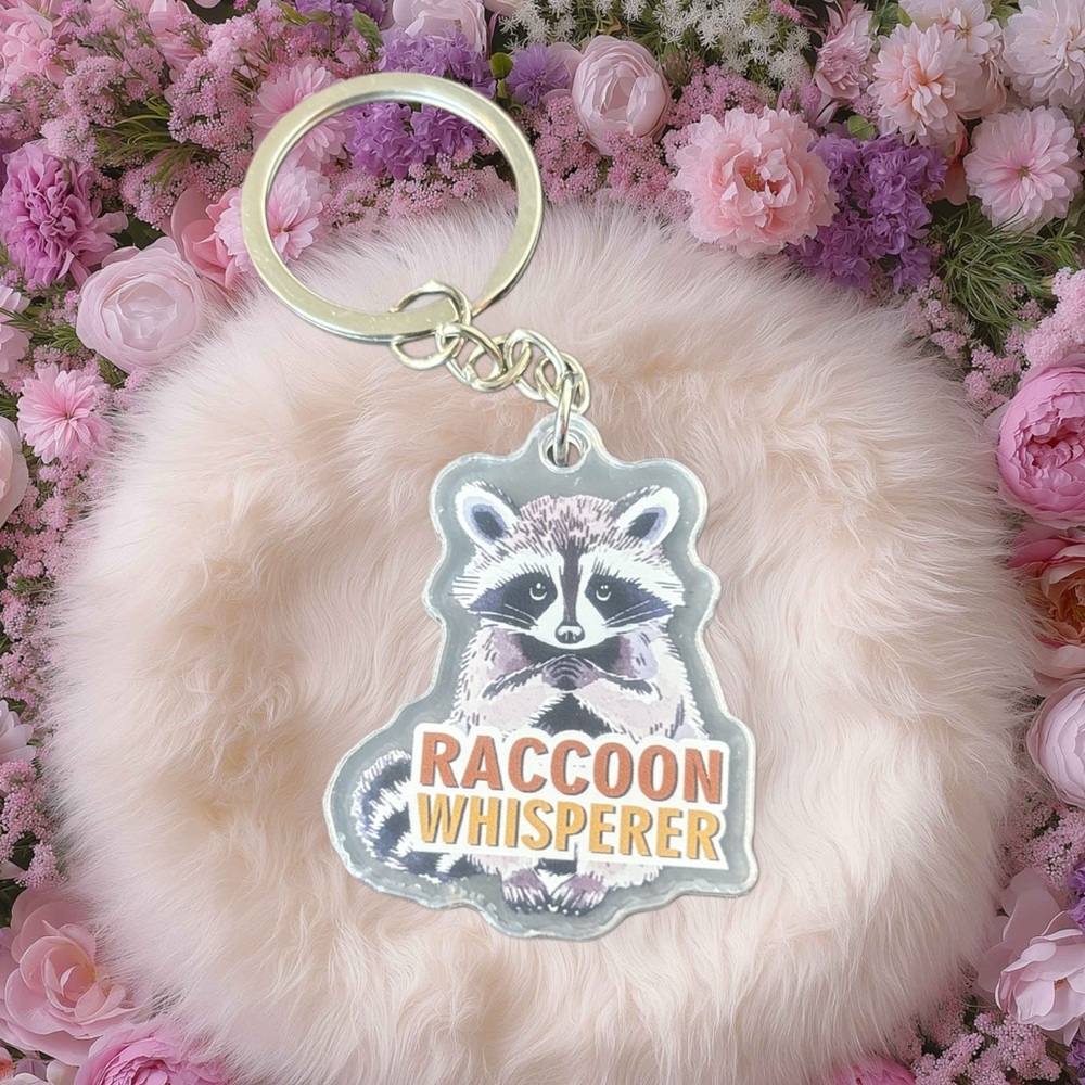 🔥RACCOON EMOTIONAL SUPPORT KEYCHAIN (WHISPERER)